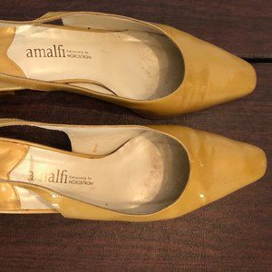 These are Italian Amalfi gold shoes, size 7 1/2 created especially for Nordstrom